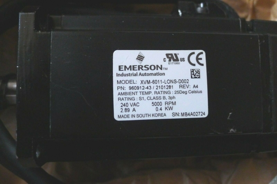 XVM-6011-LONS-D002 EMERSON Servomotor Torque nominal 12 LB-IN 7,32 MH 1,64 OHMS