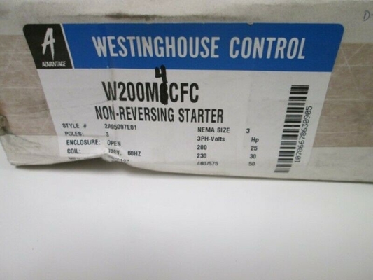 W200M4CFC WESTINGHOUSE Avanço de arranque não reversível 3 polos 600V 50/60 Hz 120 Volt