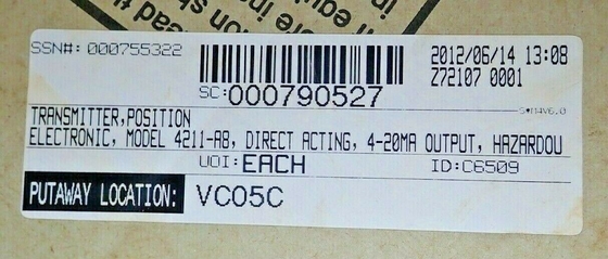 4211 4200-305-24467 original novo, transmissor de posição eletrônico 30V-DC, tipo de Fisher.