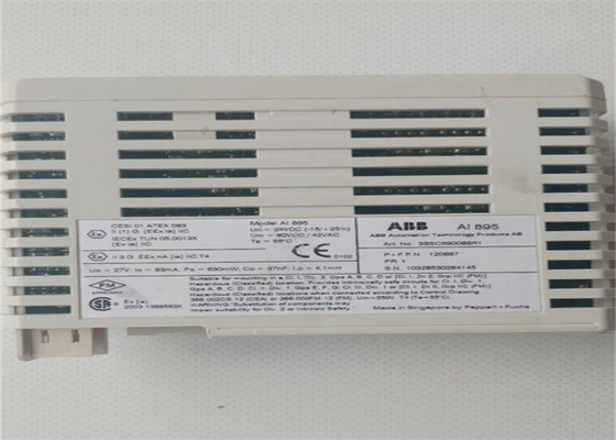 Módulo entrado análogo 1X8 Ch de ABB AI895 3BSC690086R1 com segurança intrínseca e CERVO