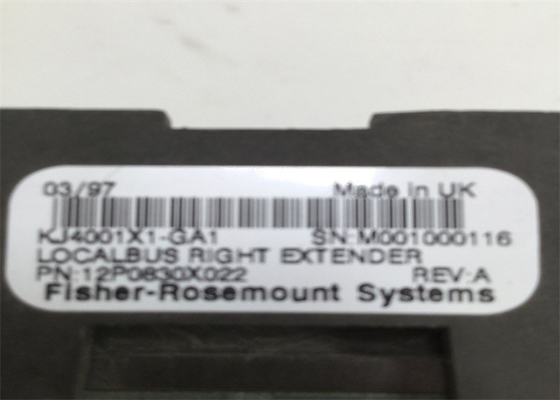 Emerson DeltaV LOCAL KJ4001X1-GA1 12P0830X022 BUS DIREITO EXTENDER Cabo