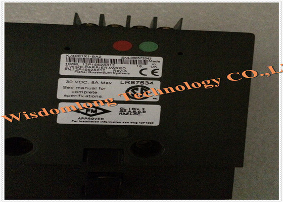 Emerson DeltaV KJ4001X1-BA2 12P1562X012 2 WIDE CARRIER com módulo de fonte de alimentação VERMELHO