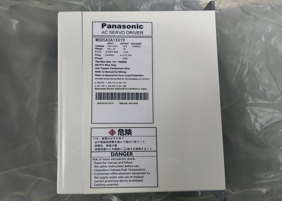 Panasonic 2500P AC Drive MSD5A3A1XX19 Motor Drive 50W Servo Amplificador de Potência