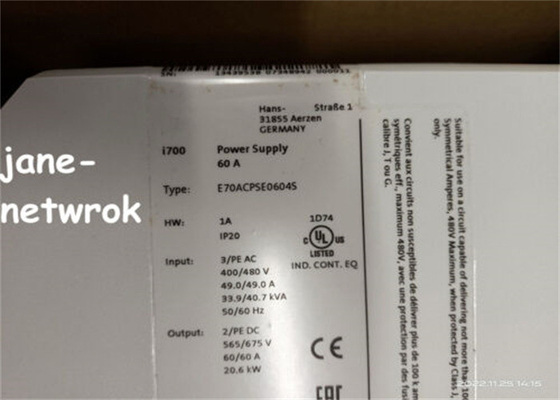 E70ACPSE0604S LENZE Fonte de Alimentação Corrente de Saída 60 AMP Tensão de Entrada 400 VAC