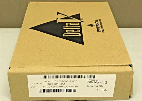 Emerson Kj3221x1-Ba1 Ve4005s2b1 Novo cartão de saída analógica Deltav