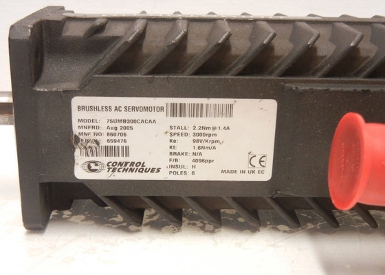 Emerson 75UMB300CACAA Servo Drive 3000RPM Novo em Original