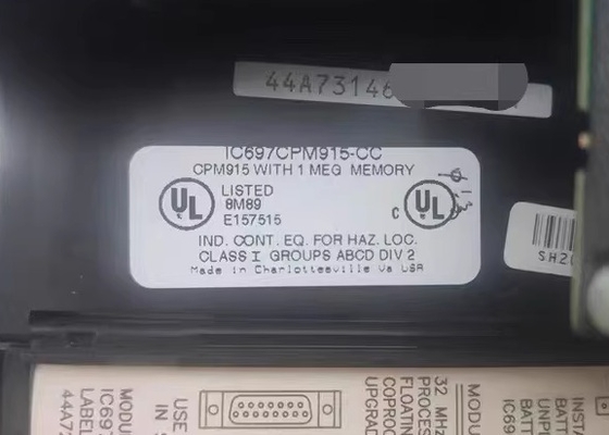 GE Fanuc IC697CPM915 Unidade Central de Processamento 64mhz 32 Bit Floating Série 90-70