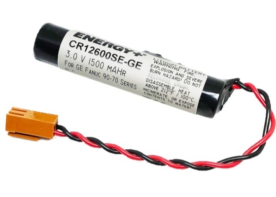 IC697ACC701 GE Bateria de lítio 3VDC 1.4Ah Conector PLC cilíndrico