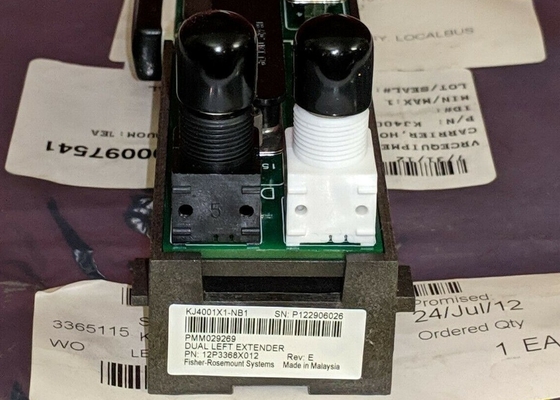 Prolongamento esquerdo duplo 8 ampère 12,6 VDC Localbus do prolongamento do cabo de EMERSON KJ4001X1-NB1