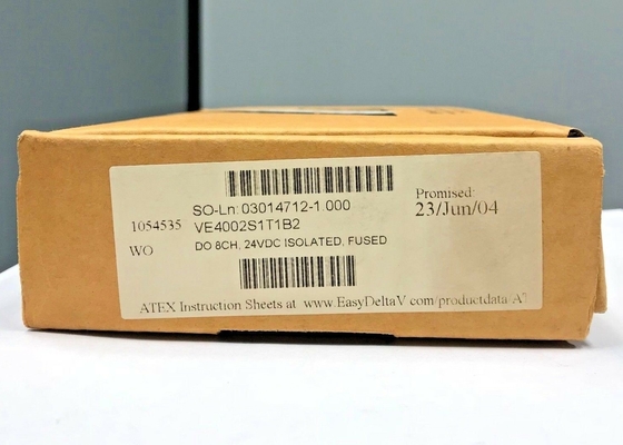 O módulo entrado 8CH 24VDC de EMERSON VE4002S1T1B2 isolou-se com o bloco de terminais
