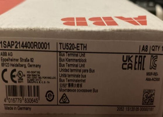 Mola programável da unidade terminal de ônibus do controlador S500 da lógica de TU520-ETH 1SAP214400R0001