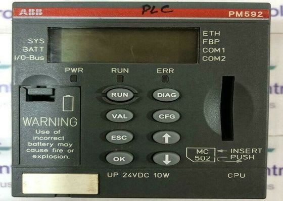Ethernet programáveis do controlador 4MB da lógica do PLC de PM592-ETH 1SAP150200R0271 AC500