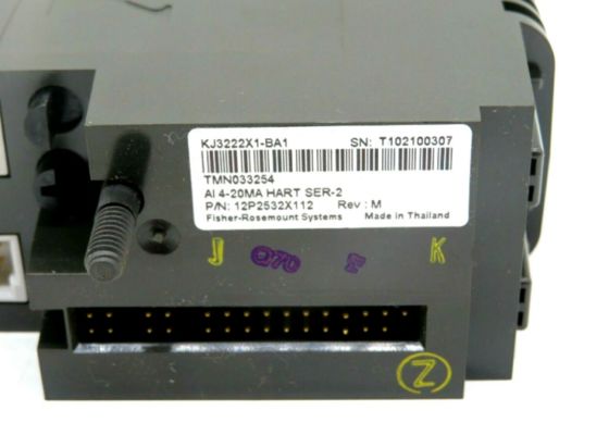KJ3222X1-BA1 Rosemount Emerson Modulo de Fornecimento de Energia Redundante 8PT Entrada HART Análogo
