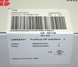 MÓDULO de RELAÇÃO PROFIBUS do módulo CI854AK01 do I/O de ABB S800 J 3BSE030220R1 (CI854A+TP854)