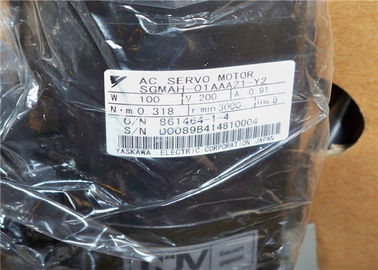 Servo motor industrial bonde SGMAH-01AAA21-Y2 da C.A. do servo motor 3000rpm 100W de Yaskawa