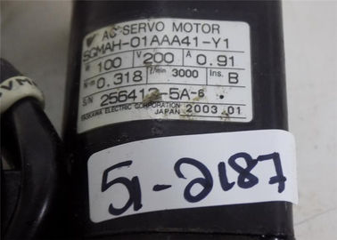 SERVO MOTOR 3000RMP SGMAH-01AAA41-Y1 da C.A. do Sigma II 0.91A 100W de YASKAWA SGMAH