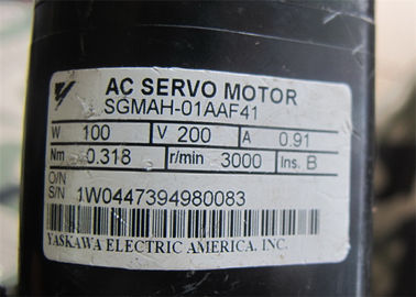 Servo motor bonde SGMAH01AAF41 200v 3000RPM da C.A. de Yaskawa SGMAH-02AAF41 200w