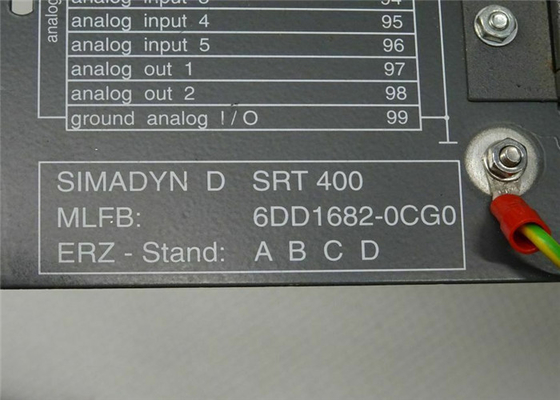 Cremalheira SRT400 de 6DD1682-0CG0 Siemens SIMADYN D com fonte de alimentação 115/AC 230 V para CB de T400 e de COMMBOARD 2 entalhes livres