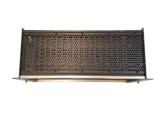 GE FANUC IC697CHS783, parte dianteira/cremalheira traseira do integrador da montagem VME com os 17 entalhes projetados