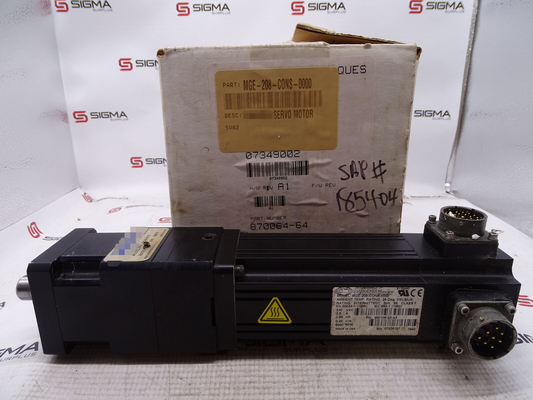 MGE-208-CONS-0000 EMERSON MG Servomotor 230VAC 2 Frame Englis