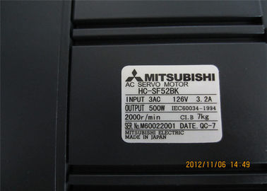 Mitsubishi HC-SF52BK 3AC 126V 3.2AMP 2000RPM 0.5KW Industrial Servo Motor HC SERIES