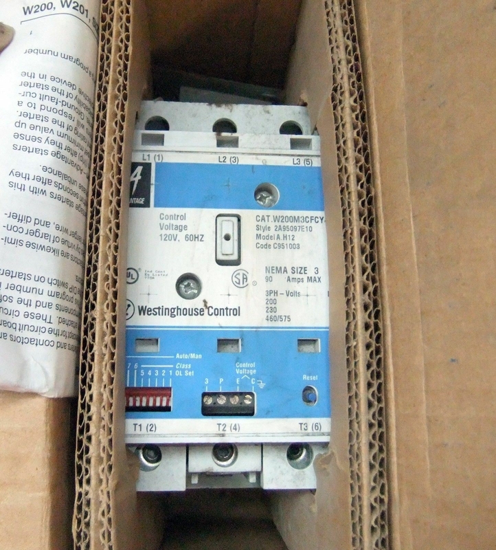 W200M3CFCY4Y7 WESTINGHOUSE Vantagem Starter 3-POLE Nema não reversível 3-Fase