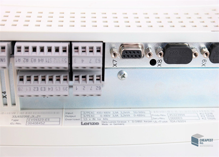 Lenze EVS9323-ES SERVO CONTROLADOR SÉRIE 9300 400/480 VAC 1,5 KW (2 HP) SERVO INVERSOR