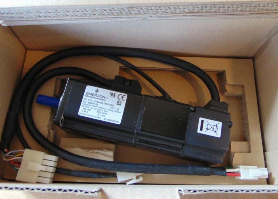 Do quadro industrial do servo motor 230VAC 40mm de EMERSON XVM-403-TBNS-0000 montagem métrica