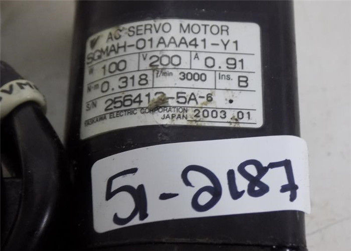 SERVO MOTOR 3000RMP SGMAH-01AAA41-Y1 da C.A. do Sigma II 0.91A 100W de YASKAWA SGMAH